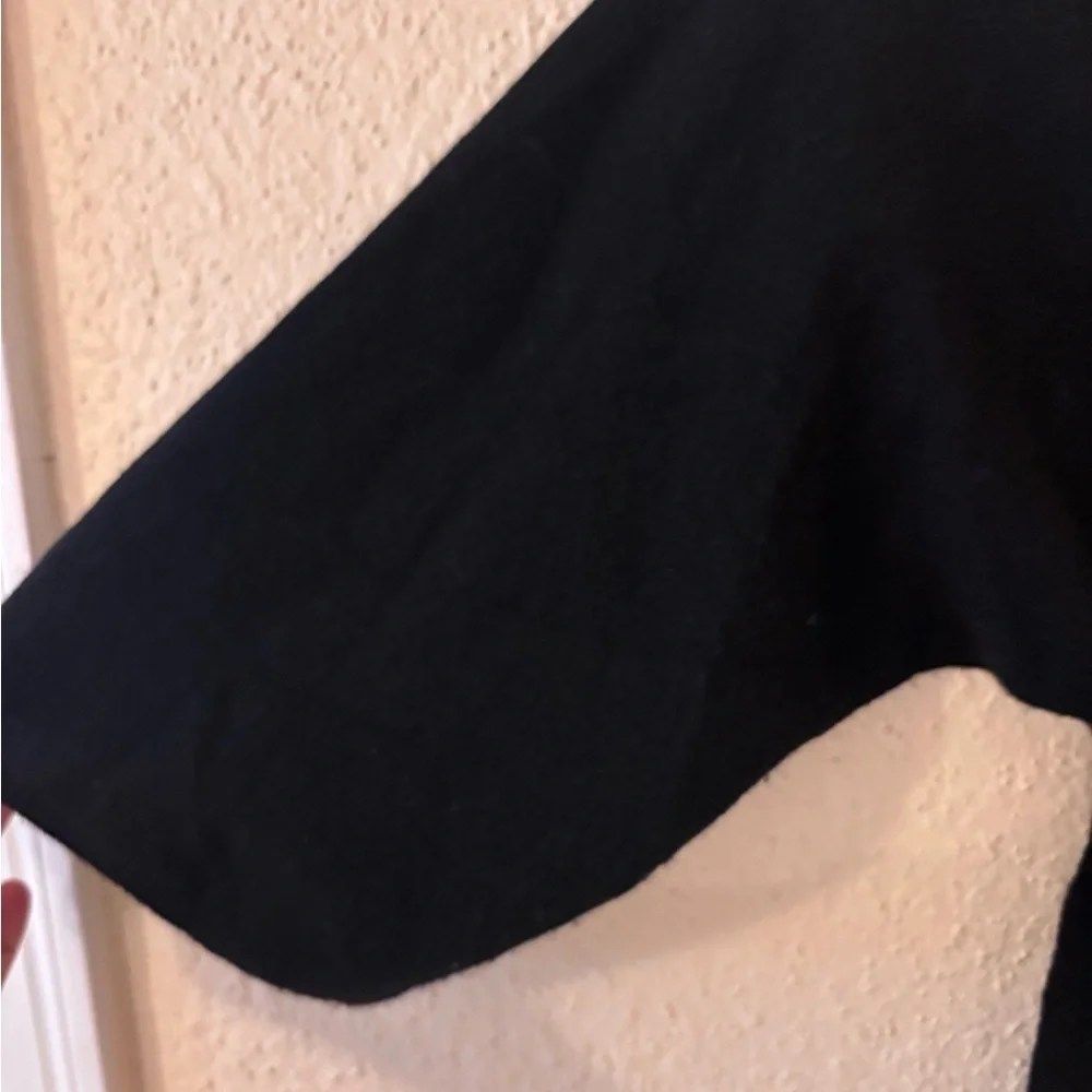 Vince Cashmere Women's Black Sweater Kimono Sleeves M - Picture 5 of 6